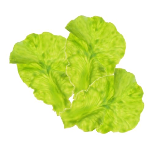 Levemolo 3 Stück Simuliertes Salatmodell, Gefälschtes Herbstgemüse, Asiatisches Gemüse, Realistisches Obst, Gemüse, Salatpflanzen, Gurken, Partydekorationen, Künstliches Sandwich, Laden,