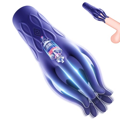 Roluck Penis Trainer Massager Elektrische Masturbator für Männer mit 10 Vibrationsmodi Taschenmuschi Penis Handheld Eicheltrainer Sexspielzeug sexuelle Ausdauer