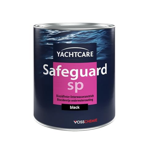 Yachtcare Unisex – Erwachsene Safeguard SP schwarz Biozidfreier Unterwasseranstrich, 750ml