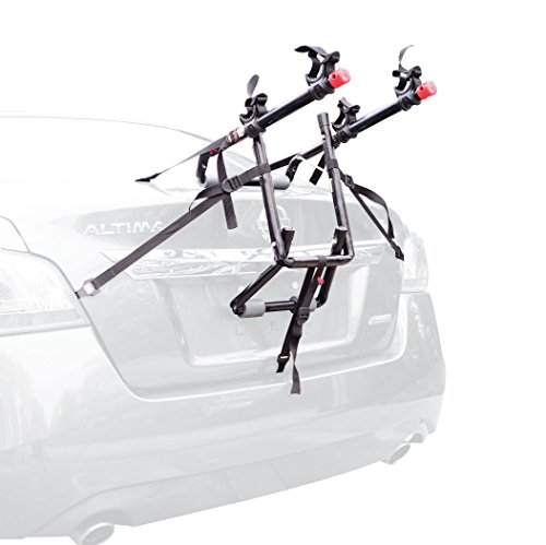 Allen Sports Luxe Fahrradträger für 2 Fahrräder zur Montage am Kofferraum, Modell 102DN-R, Schwarz