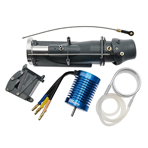 ANNJUC Water Jet Thruster Power Sprayer Pump Water Jet Pump mit 3650 Brushless Motor + Water Cooling Jacket für RC Jet Boat