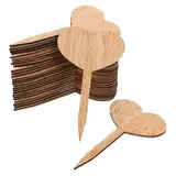 ibasenice 30Stücke Gartenetiketten Wiederverwendbare Pflanzenstecker Für Topfpflanzen Dekorative Beschriftungen Für Gewächshäuser Feiner Gravurkunst