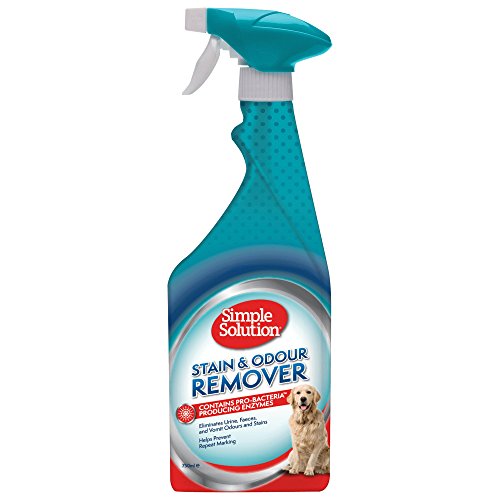 Simple Solution Hundeflecken- und Geruchsentferner | Enzymatischer Reiniger mit Pro-Bakterien Reinigungskraft - 750ml