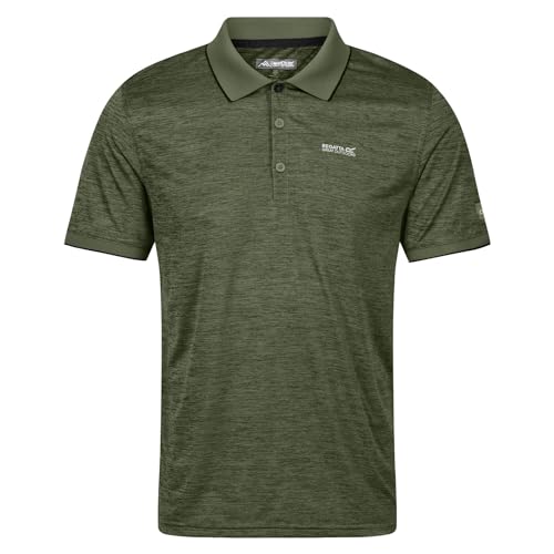 Regatta Herren Shirt Kurzarmshirt Funktionsshirt Poloshirt Remex II, Farbe:Grün, Artikel:-E87 Agave Green, Größe:XL
