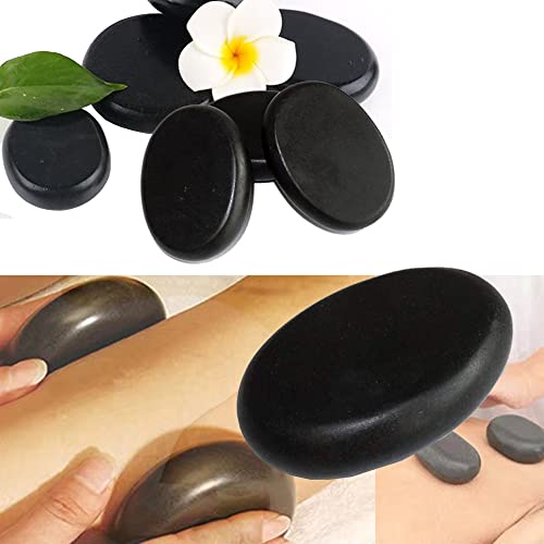 Hot Stone Massage Steine Set | 8 Stück große heiße Basaltsteine Massage zubehör für Massagetherapie Entspannendes/SPA-Behandlung