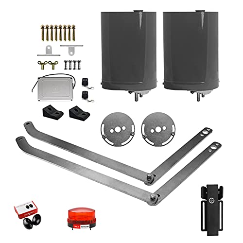 Automatischer Toröffner PKM-B01. Automatischer gebogener Klapparm Typ Doppelarm Swing Gate Motoröffner bis zu 8,2 Fuß oder 330 Pfund-Tür AC. Angetrieben für Sicherheit(KIT J)
