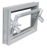 Kippfenster weiss 80 x 40 cm Isolierglas
