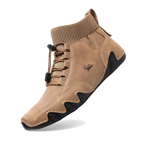 Alpaka Barfußschuhe Damen Sommer Outdoor Ergonomischer Barfussschuhe Alpaca Barfuss Schuhe Leder Bequem Schmerzlindernder Barefoot Shoes Barfußschuhe Weite H Wasserdicht Unsex Slipper