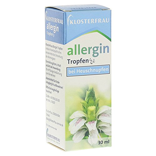 Klosterfrau Allergin Tropfen | 30 ml | Homöopathisches Mittel | Anwendung bei Heuschnupfen Symptomen | bei tränenden & juckenden Augen, laufender Nase, Niesreiz oder Reizungen der Atemwege