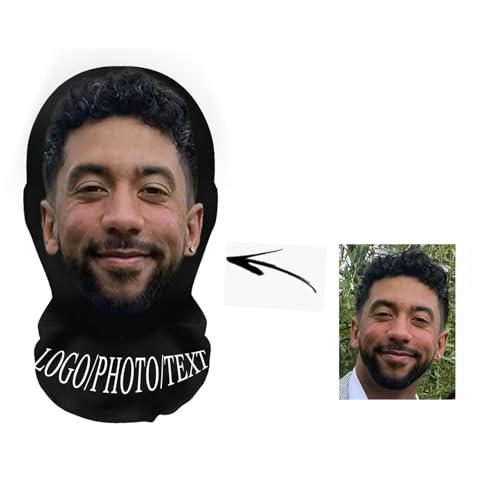 Personalisierte Gesichtsmasken, Lustige Masken für Erwachsene, Gestalte deine eigenen Foto-Gesichtsmasken, Geburtstagsfeier