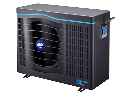 Gre HPGIC45 - Full Inverter-Wärmepumpe für Pools bis zu 45 m³, iAqualink+ App-Steuerung und hohe Energieeffizienz