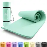 #DoYourFitness x World Fitness | Fitnessmatte "Ashanti" | 190x100x1cm | Phthalatfrei & rutschfest | Gymnastikmatte ideal für Yoga, Pilates, Fitness, Outdoor im Studio & zu Hause | Türkis