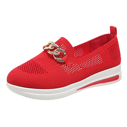Schuhe Damen Breiter Fuß Bequeme Plateau Sneaker Weite H rutschfeste Laufschuhe 40 Elegant Turnschuhe Schwarz Leichte Sportschuhe Atmungsaktive Outdoor Running Shoes Unisex Sommer Halbschuhe