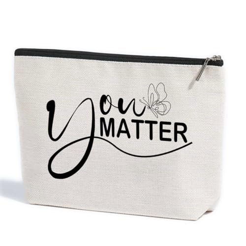 Motivierende Make-up-Tasche, inspirierende Geschenke für Frauen, Bewusstsein für psychische Gesundheit, Stressabbau, Geschenke für weibliche Psychologin, Therapeutin, Beraterin, Freundschaft,