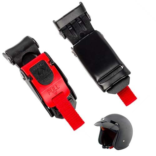 2 Stück Motorradhelm Schnellverschluss, Verstellbare Helmschnalle, Fahrradhelm Verschluss, Kinnriemen Schnellverschluss, Schnellverschluss Helmschnalle, beim Motorrad zu halten und den Helmkinnriemen