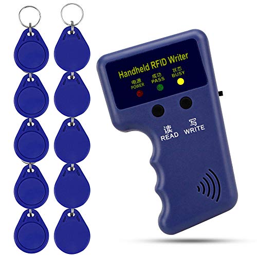 OBO HANDS 125khz RFID - Leser Blockieren Schriftsteller Kopierer Duplicater + 10pcs Beschreibbaren T5577 Schlüsselkarten
