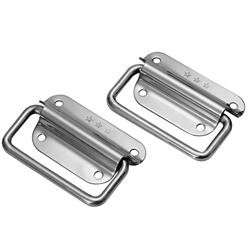 Klappgriffe Edelstahl (2x) in 3 Größen zum auswählen 50mm,78mm & 102mm (78mm)