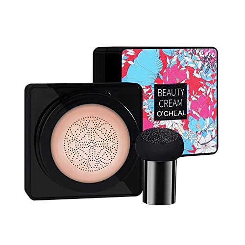 O'CHEAL Pilzkopf Luftkissen BB Creme Foundation-Creme für das Gesichts-Make-up Concealer-Kissen für das Gesicht Comestics Make-up-Kissen Kompakt Natürliche Farben