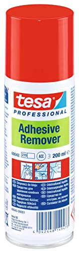 tesa ADHESIVE REMOVER - Klebstoffentferner Spray - entfernt Kleber, Etiketten und Verschmutzungen mit Fett, Teer und Harz - 200 ml
