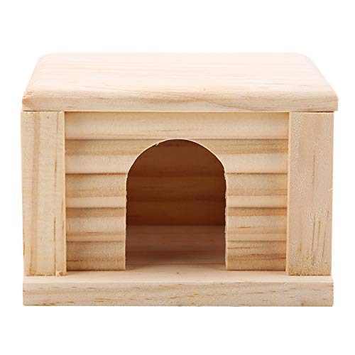 Solides flaches Hamsterhaus, Holzhaus, 1 Stück für Hamster Pet Center für Heimtierladen