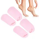 2 Paar Feuchtigkeitssocken Gel-Socken Fußpflege-Behandlung Weiche Gel-gefütterte Infundierte Lotion Spa-Socken Zur Reparatur von Trockenen, Rissigen Füßen