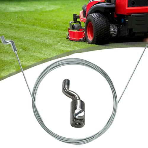 Gaszug für Rasenmäher,Flexibler Gaszug Ø1,5mm mit Z-Endstück Kabelbinder,Z-Haken Rasenmäher Gaszug,Rasenmäher Gaszug,Geeignet für Rasenmäher und Gartenzubehör,Maschinen und Zubehör für die Landschaft