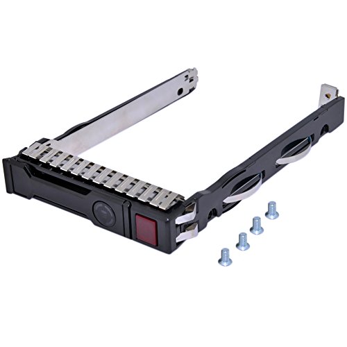 2 Stück, RGBs 2,5" SFF SAS SATA HDD Tray Caddy für HP ProLiant 651687-001 651699-001 G8 Gen8 Gen9 G9 ML350p ML350 DL360e DL360P DL320E DL380p DL160 SL270s 230 Serie mit 4 Befestigungsschrauben
