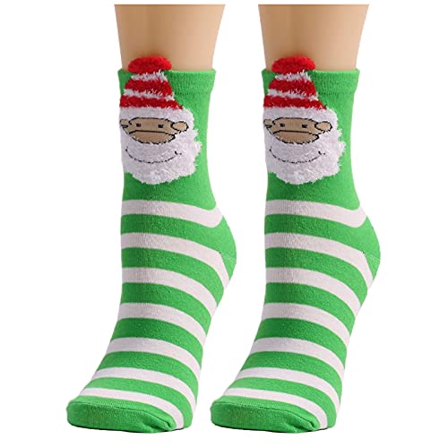 HANXIULIN Neu Lustige Socken Geschenk für Männer und Frauen Warme Bodensocken aus Korallenfleece Anti-Rutsch Wollsocken Thermosocken für Laufen Behandlung von Krampfadern