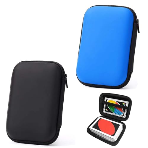 2 Stück Spielkarten Box, Spielkarten Etui, Blaue Aufbewahrungstasche Kleine Schwarze Aufbewahrungstasche Kleine Kann Als Kartenbox Datenkabel Aufbewahrungsbox Verwendet