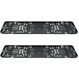 Auto -Nummernschildhalter Silikon EU Auto Number Plate Rahmenschutzabdeckungen 2PCs, Auto -Nummernschildrahmen