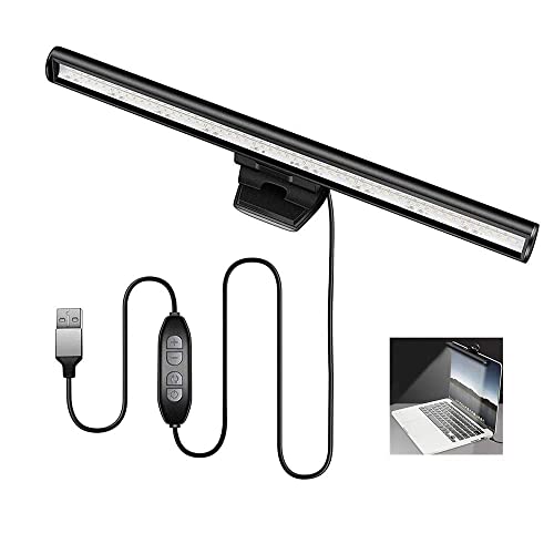 Monitor-Lampenleiste für Laptop, LED-Licht, keine Blendung oder Flimmern, Stromversorgung über USB, platzsparend, Verwendung zu Hause/Büro/Café