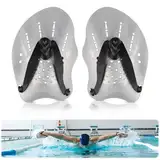 Paddles Schwimmen für Erwachsene und Jugendliche (1 Paar) – Schwimm Paddles für Krafttraining, Schwimmzubehör für Anfänger und Profis, ideal für Poolübungen