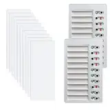 Memo Checklist Boards, Chart Memo Board, Checkliste Tafel, Checklist Boards, Zeitplan Planer, für Zuhause Reisen Lernplanung Zeitplan Erinnerung, 2 Stück, mit 10 Ersatzblättern, Weiß, Keine Worte