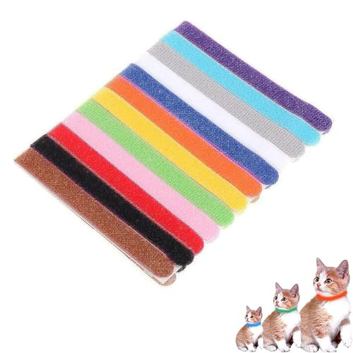 12 Stück, Welpen Id Halsbänder, Kitten Halsbänder, Welpenhalsbänder Für Züchter, Welpenhalsband, Welpen Halsband, Einstellbar, Weich, Mehrfarbig, Für Neugeborener Welpen Kitten Haustie