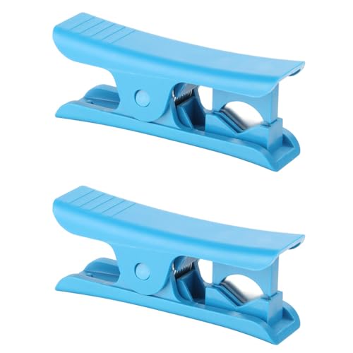 UCLEVER 2 Stück Bewässerungsrohre schneider Kunststoff Schlauchschneider für bis zu 16mm OD PU PE Rohr (blau)