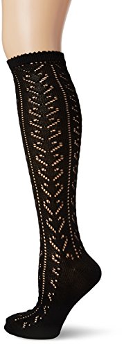 Lusana Damen Trachtenstutzen Sophie Trachtenstrümpfe, Schwarz (schwarz 01), 39/40 (Herstellergröße: 38-40)