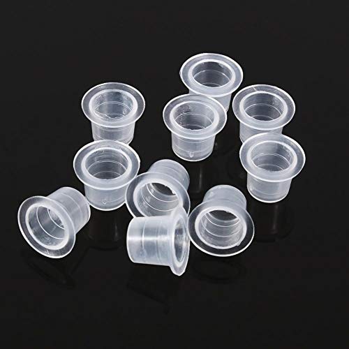 Tattoo Ink Cups, 100Pcs S Größen Tattoo Ink Cups Einweg, Tattooing Container, Tattoo Pigment Ink für Tattoo Ink Tattoo Supplies
