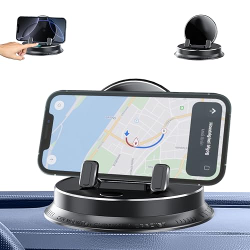 NAUXIU Deloyye Handy Halterung,biohofer Handyhalter,universal 360 Car Phone Holder,Multifunktionaler 360-grad-drehbare Handyhalterung Fürs Armaturenbrett Im Auto,Dashboard Handy Halter-A