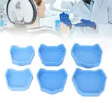 6pcs Silikon-Dentallabor-Modellbasis, Gipsmodell-Laden, Dentallabor-Formen, Frühere Basisformen, 3 Größe