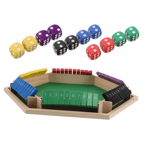 Milisten Flop-Spieltisch Faltbare Tabelle Faltbare Tisch im Freien zusammenklappbarer campingtisch Camping-Kochtisch Trinkspiele Dominotische für Erwachsene Pokertisch Mahjong-Tisch hölzern