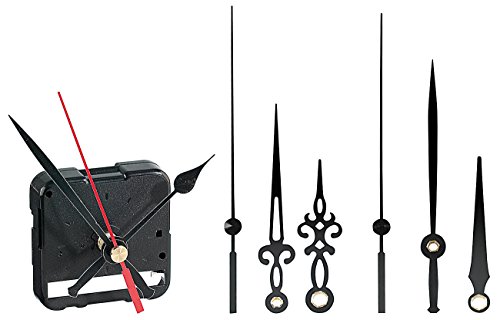 St. Leonhard Uhrlaufwerk: Flüsterleises, schleichendes Uhrwerk mit 3 Zeiger-Sets (Geräuschloses Uhrwerk, Wanduhr, leiser Machen)