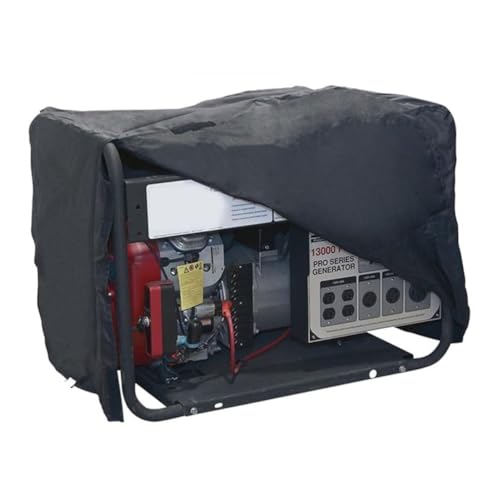 Cabilock wasserdichte Generator Abdeckung, Staubdicht Und Uv-Schutz, Robuste Oxford-StoffhüLle FüR Outdoor Stromgenerator, Schwarz, 25.98 X 20.08 X 20.08 Zoll