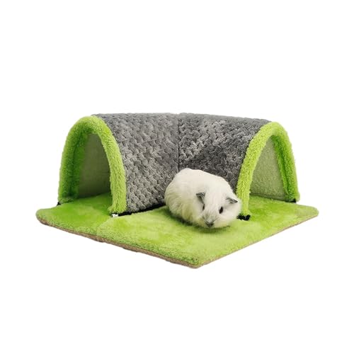 NagetierZusammenklappbar Meerschweinchen (Cavia Porcellus) Kuscheltunnel Für Kleintiere,34×34cm