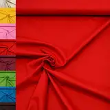 MAGAM-Stoffe Sophie Baumwollstoff Uni 100% Baumwolle Oeko-Tex Meterware 50cm (14. Rot)