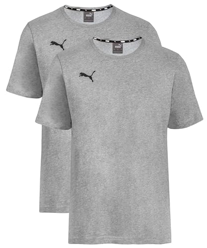 PUMA T-Shirt Kinder 2er Pack Doppelpack - Grey - Gr. 116