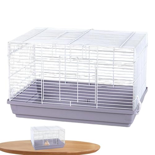 Shaersu Chinchilla Cage, Hamster House,Tragbares Gurthause | Haustierzubehör, Chinchilla -Käfig mit abnehmbarem Boden zum Entspannen