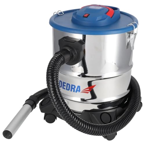 Dedra Industriestaubsauger für Schutt, Asche, Gips stark 1200W 20l, DED6594 Arbeitstemperatur bis zu 60°cm, 19 kPa, 3,5m Kabel, Turbine für 26500/min Volumenstrom