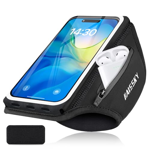 Sportarmband Mit Kopfhörer Tasche Handytasche Joggen Sport für iPhone 15 Pro Max 14 Pro 13 12 11 Galaxy S24 Ultra S23 S22, Xiaomi Huawei Handyhalterung Joggen Arm Handyhülle Running Armband