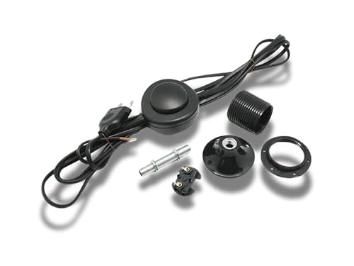 DIY-Stehlampe - Set mit E27 Fassung und Kabel - schwarz - Hannas Laden - für Lampen mit Lampenschirm - inklusive Montageanleitung