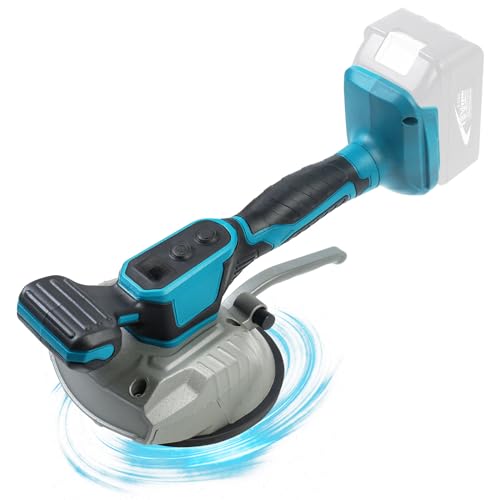 MaxEarn Akku Fliesenrüttler, Fliesenleger Maschine für Makita 18V, Fliesenvibrator mit 8 Einstellbaren Gänge, Fliesenlegerwerkzeuge mit 4,7 zoll Saugnapf, 80kg Adsorption Vibrationsgerät (ohne Akku)